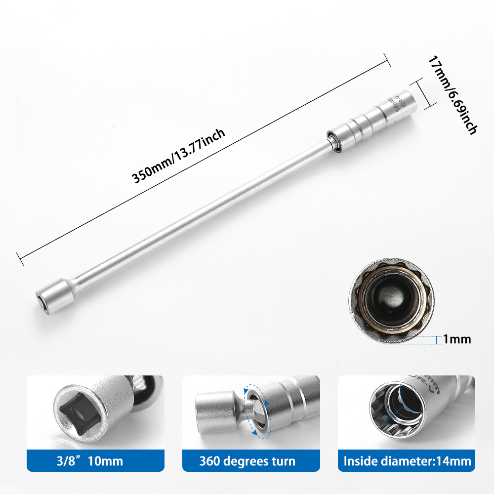 Llave de tubo de bujía magnéti - Spark Plug Socket Set reseña y precio