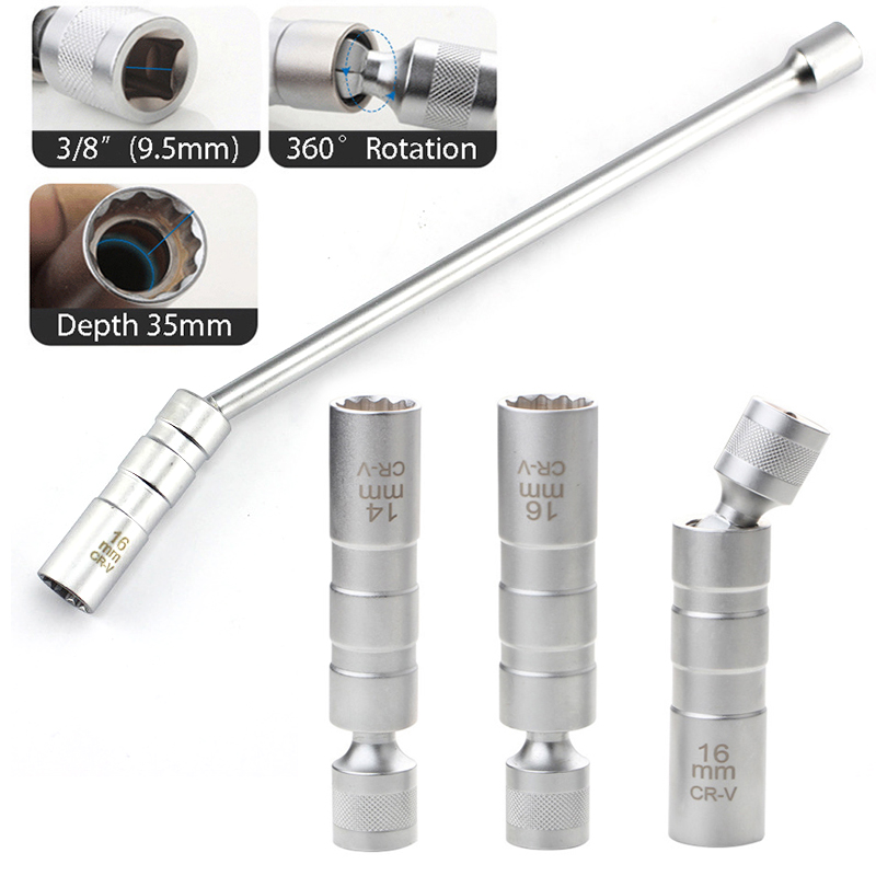 Llave de tubo para bujía de 14 - Spark Plug Socket Set reseña y precio