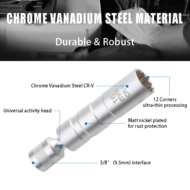Llave de tubo para bujía de 14 - Spark Plug Socket Set reseña y precio