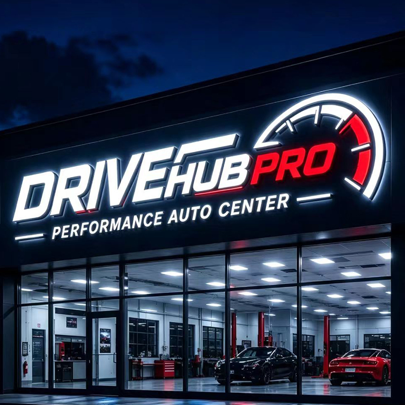 Letrero con Letras LED Retroil - Auto Repair Shop Logo reseña y precio