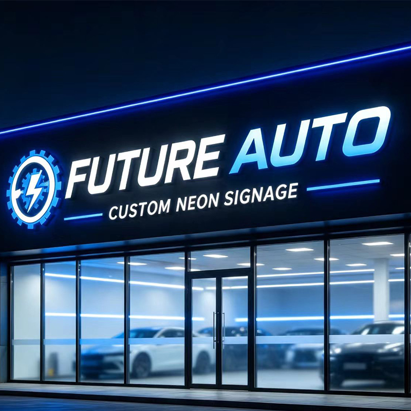 Letrero Luminoso LED 3D Person - Auto Repair Shop Logo reseña y precio